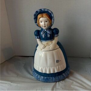 Vintage Nabisco Blue Bonnet Sue Cookie Jar